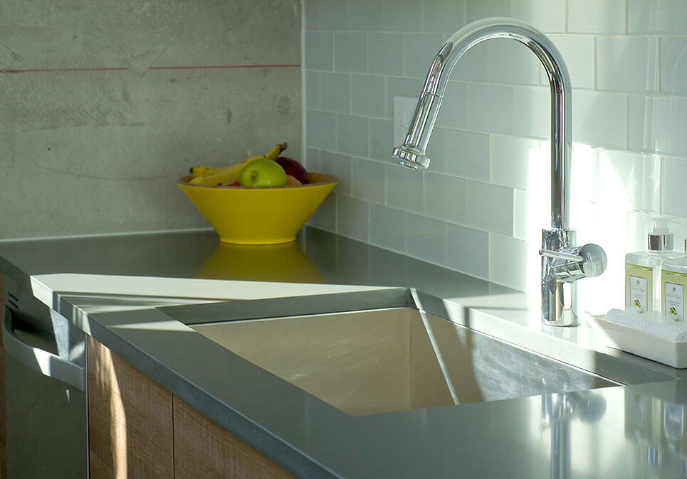 Stainless steel sink faucet